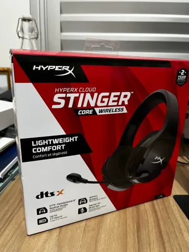 Headset HyperX Cloud Stinger Core Wireless - excelente estado, sem defeitos