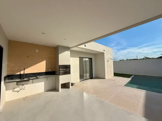 Casa Linear Alphaville com 4 suítes - Rio das Ostras - RJ
