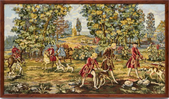 demais: Tapeçaria Estilo Gobelin Comprada em Paris - 121 × 71 cm