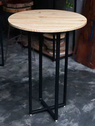 Mesa bistro para restaurantes estilo industrial