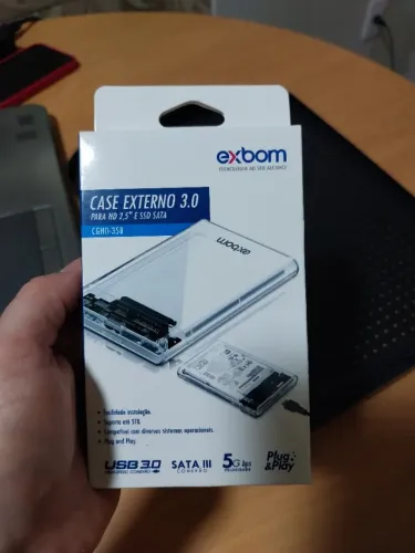 Case transparente para ssd hd externo com conexão usb 3.0 notebook Ultimas unidades