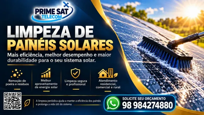 Limpeza de placas solar