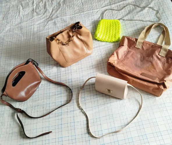 Combo 5 bolsas modelos e cores diversas