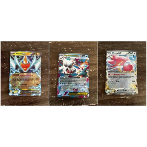 3 cartas ultra raras Pokémon ex originais