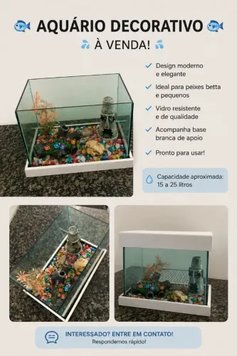AQUÁRIO DECORATIVO 