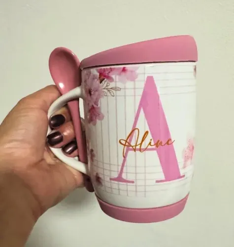 Caneca com tampa