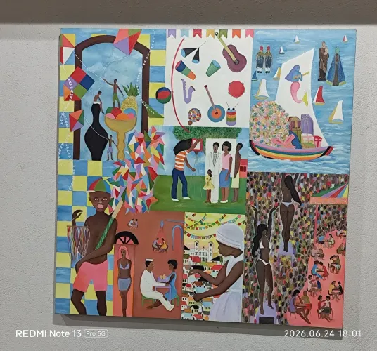 Tela pintura a mão
