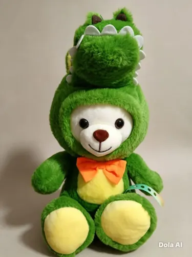Pelúcia Urso cm fantasia de Jacaré 35 cm Br Machine 