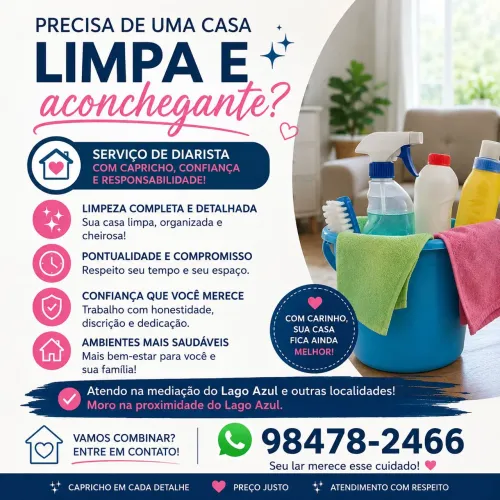 ? SERVIÇO DE LIMPEZA - PROMOÇÃO ATÉ O FINAL DE JULHO! ?