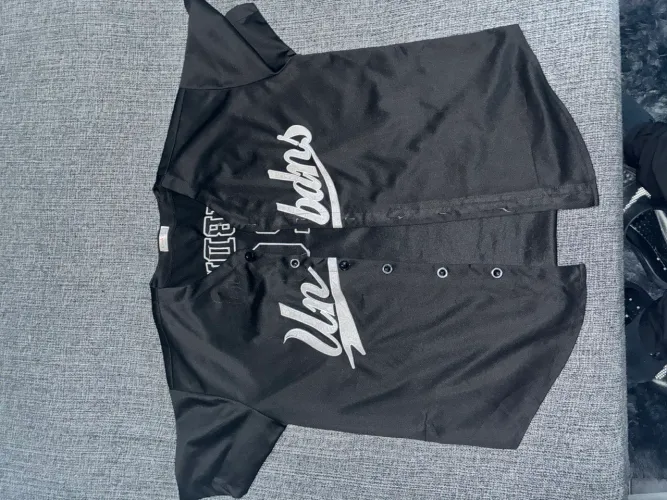camisa jersey beisebol | preta | G | Usada
