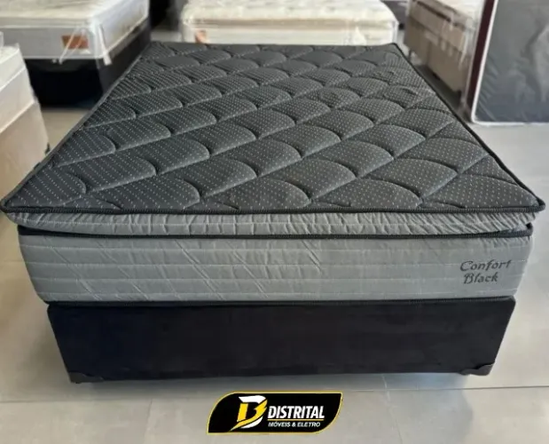 Colchão Casal Espuma Confort Black Oferta
