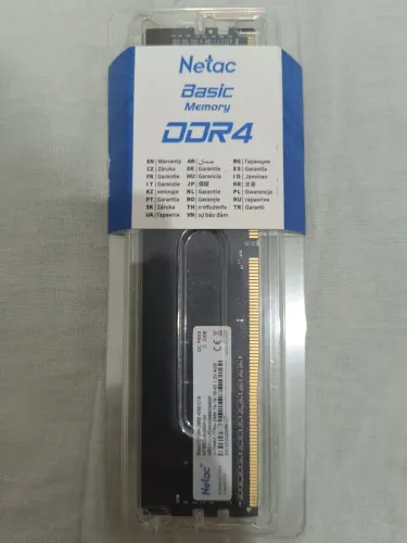 Memória RAM 4GB DDR4 Netac (Lacrada)