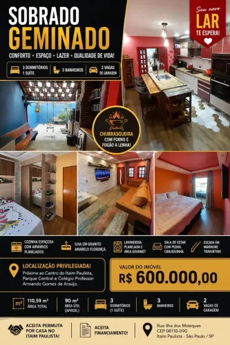 Imóvel para venda com 110 metros quadrados com 3 quartos em Parque Industrial - São Paulo