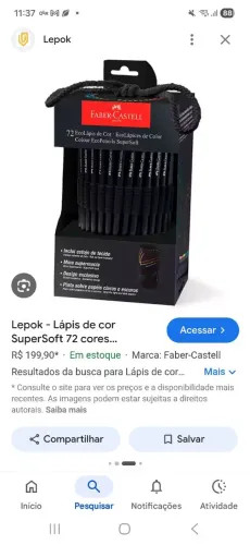 Lápis faber castell 72 unidades