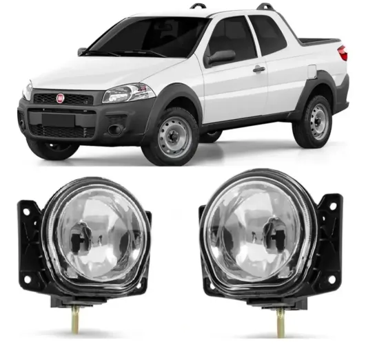 Par farol de milha Fiat Strada