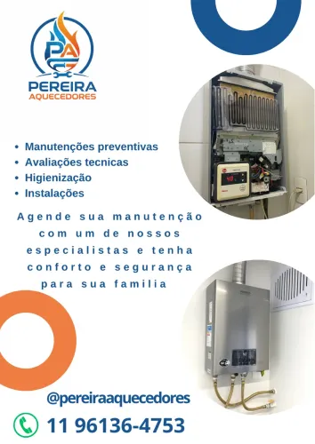 Manutenções de aquecedor a gás