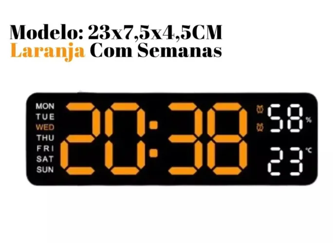 Relógio de parede digital