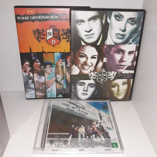 DVD CD Rebelde RBD Coleção Ao Vivo Live