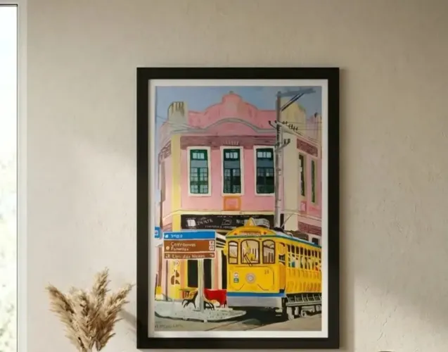 ?Quadro Decorativo Bonde De Santa Teresa Paula Matos