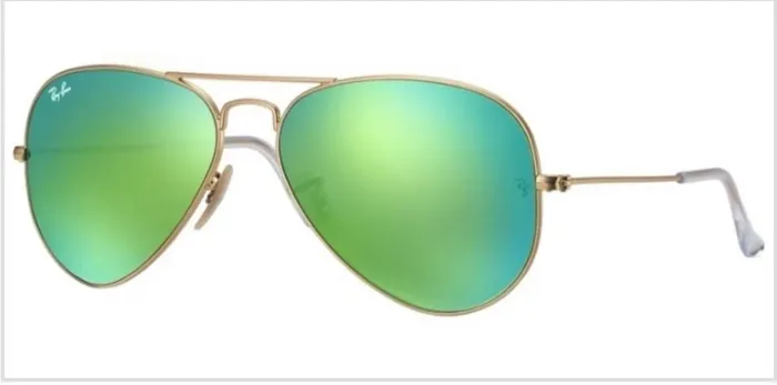 Óculos de Sol Aviador Ray Ban- verde espelhado 