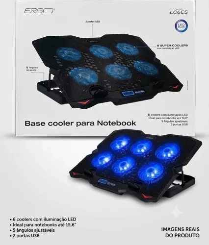 Base com cooler para notebook 