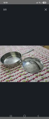 Frigideira Tramontina Inox Grano com tampa 30 cm
