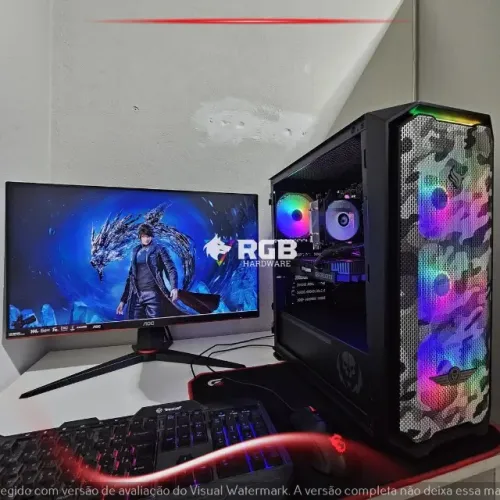 PC Gamer - Ryzen 5 4500 + 16GB + SSD 256GB + HD 500GB + RTX 2060 12X SEM JUROS