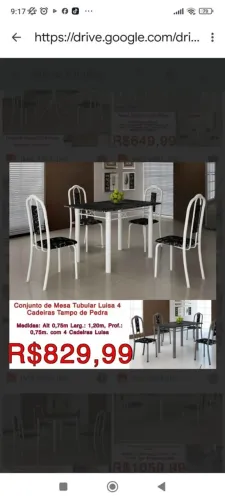 Mesa com cadeiras