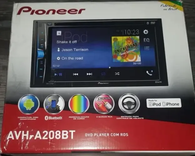 DVD multimídia Pioneer avh- 208bt