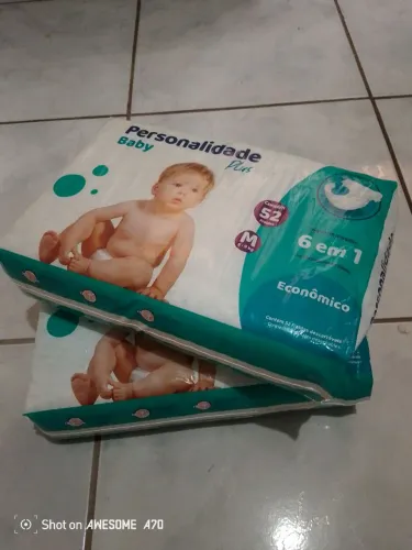 Vendo 2 pacote de Fraldas personalidade Baby plus