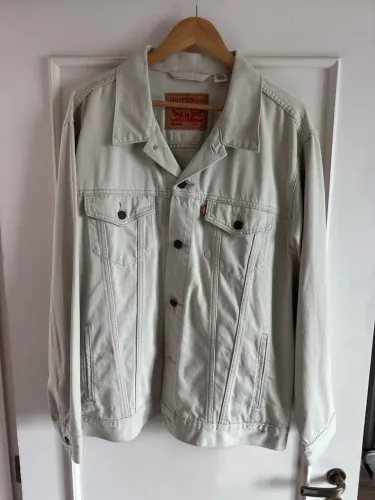 Jaqueta Jeans Levi's® Trucker Off-White - Cor Rara