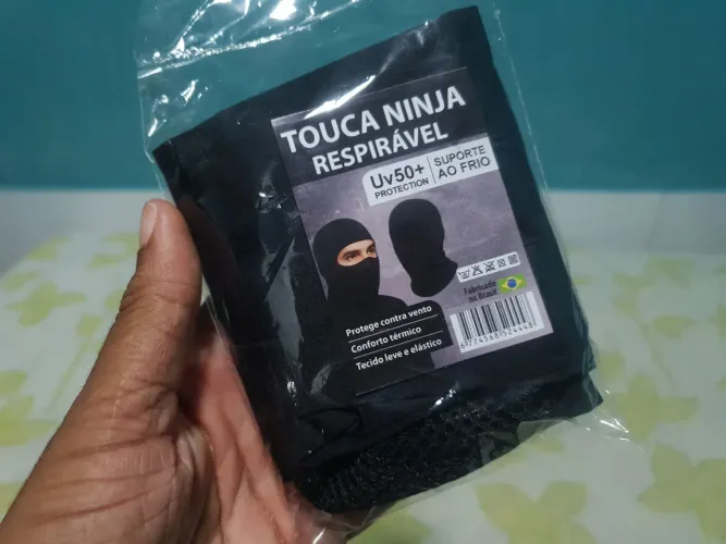 Balaclava respirável, touca ninja