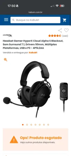 Headset Hyper x Cloud Aplha S