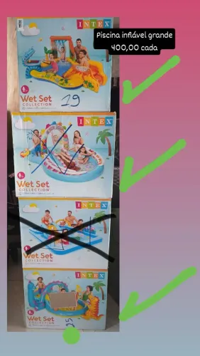 Piscina inflável grande 400,00 cada