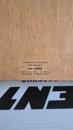 Prancheta tridente A2 51x42  com régua paralela com mala transporte para arquitetura 