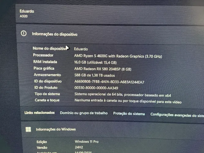 Placa de video RX 580 8gb