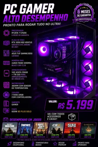 Ryzen 7 5700 x RTX 3050