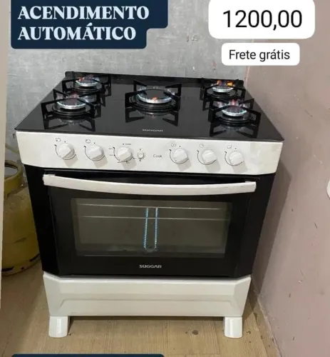 Fogão mesa de vidro 5 bocas sulgar
