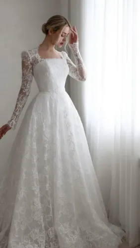 Vestido de noiva com renda