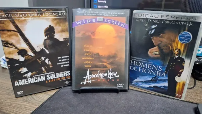 DVDs Homens de Honra, Apocalypse Now, American Soldiers (Kit com 3 filmes)