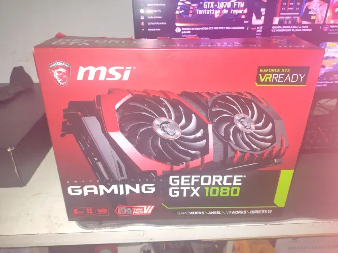 placa de Vídeo Geforce GTX 1080 MSI (Problemas na Memória )