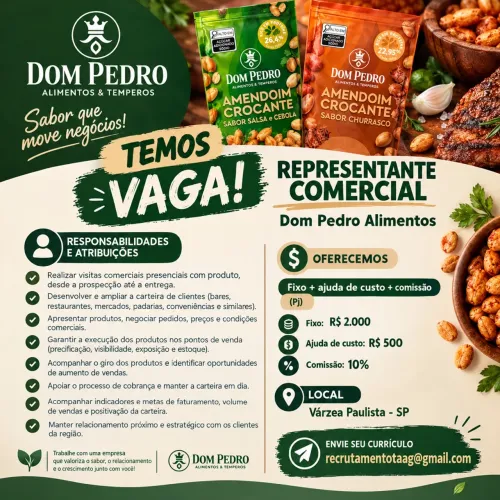 Representante Comercial Alimentos