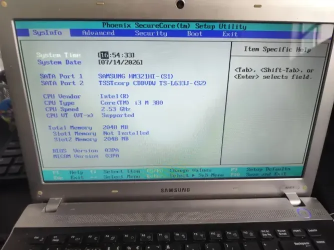 Notebook SAMSUNG RV411