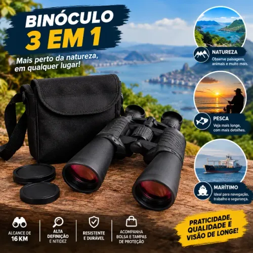 ? BINÓCULO DE LONGO ALCANCE + BOLSA | R$ 550 OU R$ 500 NO PIX! BEM CONSERVADO