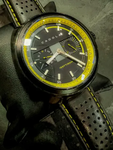Relógio Cadola Giulia Calendar Yellow Black