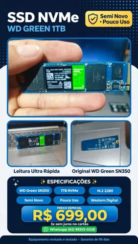 SSD Nvme 1 tera WD