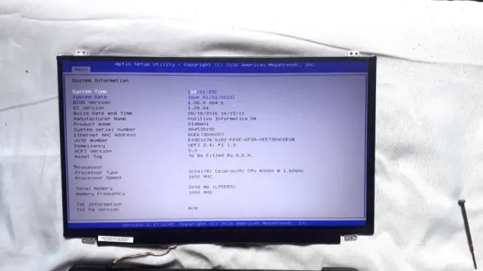 Tela de notebook Slim 15.6  30 pinos fosca BOE estado de nova