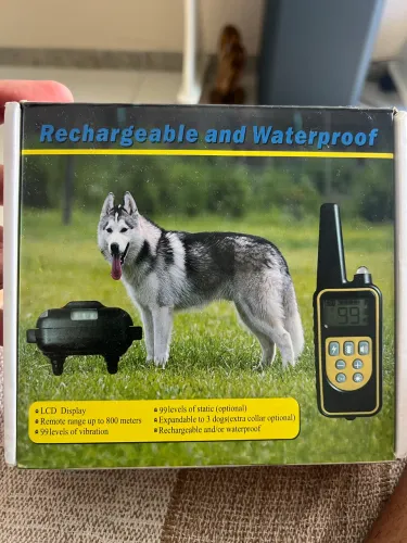 Coleira de Adestramento para Cães com Controle Remoto - Recarregável e à Prova d?Água