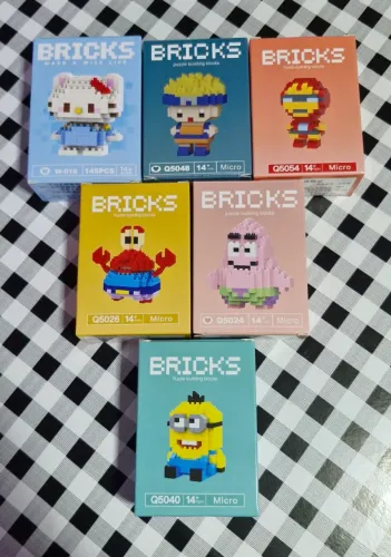 Lote Mini Blocos Montar - Estilo LEGO