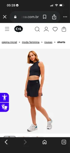 shorts saia ace com bolso